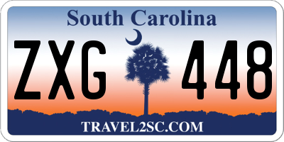 SC license plate ZXG448