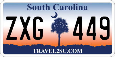 SC license plate ZXG449