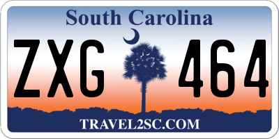 SC license plate ZXG464