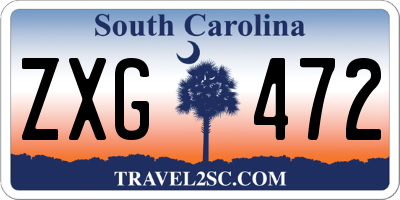 SC license plate ZXG472