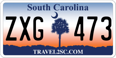 SC license plate ZXG473