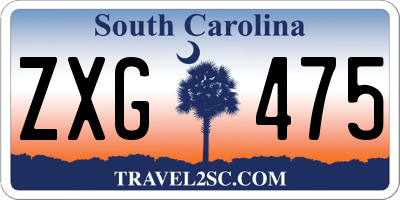 SC license plate ZXG475