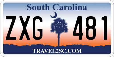 SC license plate ZXG481