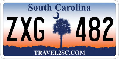 SC license plate ZXG482