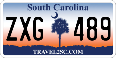 SC license plate ZXG489