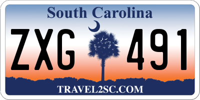 SC license plate ZXG491