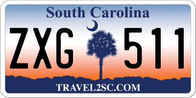 SC license plate ZXG511