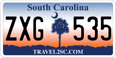 SC license plate ZXG535