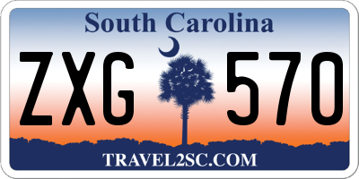 SC license plate ZXG570