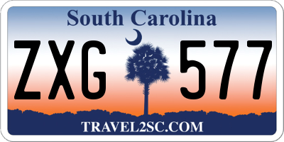 SC license plate ZXG577