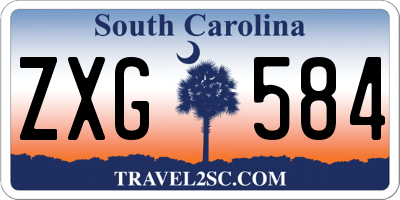 SC license plate ZXG584