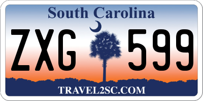 SC license plate ZXG599
