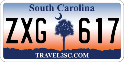 SC license plate ZXG617