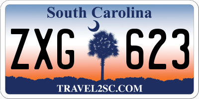 SC license plate ZXG623