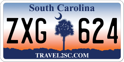 SC license plate ZXG624