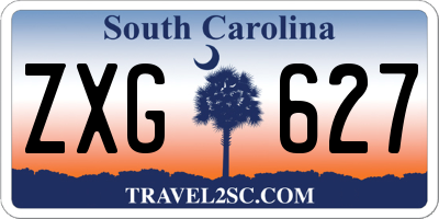 SC license plate ZXG627