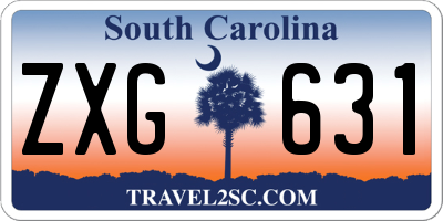 SC license plate ZXG631
