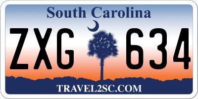 SC license plate ZXG634