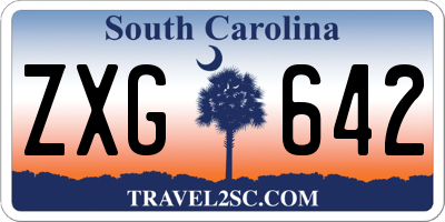 SC license plate ZXG642