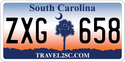 SC license plate ZXG658