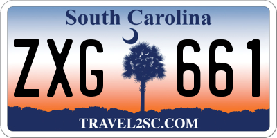 SC license plate ZXG661