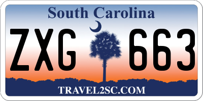 SC license plate ZXG663