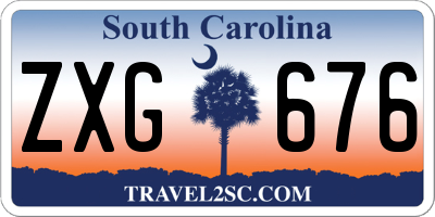 SC license plate ZXG676