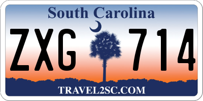 SC license plate ZXG714