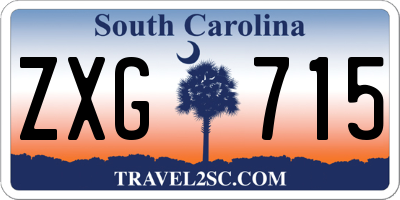 SC license plate ZXG715