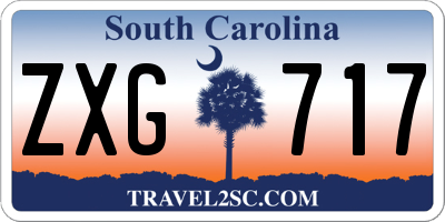 SC license plate ZXG717