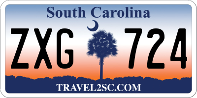 SC license plate ZXG724