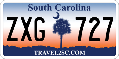 SC license plate ZXG727