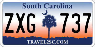 SC license plate ZXG737