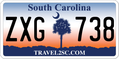 SC license plate ZXG738