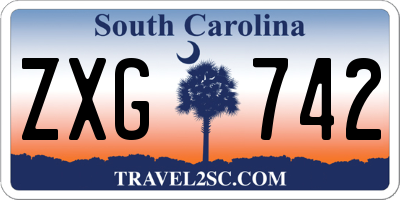 SC license plate ZXG742