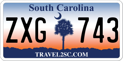 SC license plate ZXG743