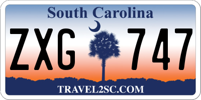 SC license plate ZXG747