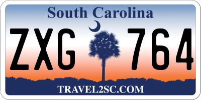 SC license plate ZXG764