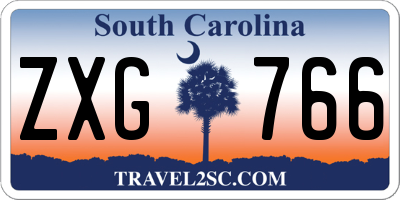 SC license plate ZXG766