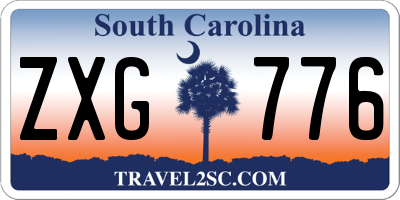 SC license plate ZXG776