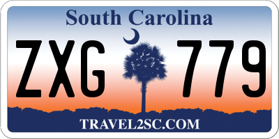 SC license plate ZXG779
