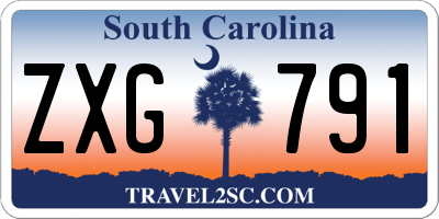 SC license plate ZXG791