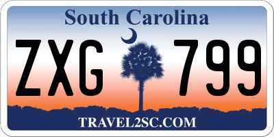 SC license plate ZXG799