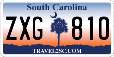 SC license plate ZXG810
