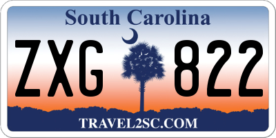 SC license plate ZXG822