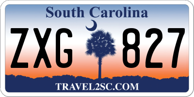 SC license plate ZXG827