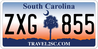 SC license plate ZXG855