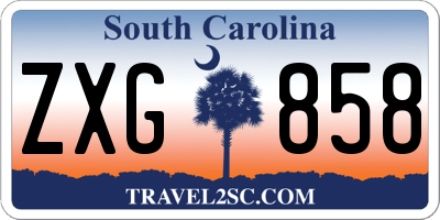 SC license plate ZXG858