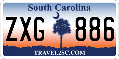 SC license plate ZXG886