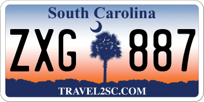 SC license plate ZXG887